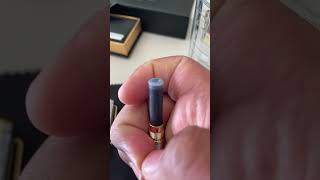 How to install a ink cartridge in a fountain pen This is tutorial for￼ Scriveiner fountain pen [upl. by Annaitsirhc]