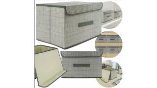 Foldable Organizer Box 40 x 25 x 25 cm Grey Products ready to sell and imports from China Simplified [upl. by Radmen]