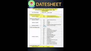 Class 10 Datesheet Class 12 Datesheet 🤫CBSE 2025 Datesheet cbseupdatescbsedatesheet2025 [upl. by Iggem990]