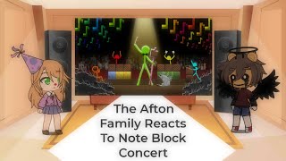 Afton Family Reacts To quotNoteblock Contestquot  Gacha club  MinecraftStickman [upl. by Rita]