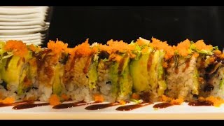 SUSHI  Dragon Sushi Rolls 创意寿司卷How To Make Sushi [upl. by Annaeerb497]