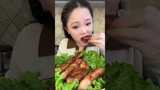 ASMR MUKBANG Sizzling Spicy Pork Belly with Irresistible Crunch Sounds 🎧🔥🥩 ASMRfood mukbang [upl. by Anaidiriv111]