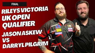 Rileys Victoria Q3 2023 UK Open Darts Qualifier Final Jason Askew vs Darryl Pilgrim [upl. by Olaznog]