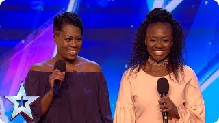 Sisters Suzanne and Roxanne take on Stormzy and have a big SURPRISE in store  Auditions  BGT 2018 [upl. by Gorden]