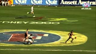 AFL Finals Moment  Michael Longs Running Goal [upl. by Azial245]