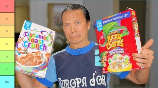 Iron Chef Dads Cereal Tier List [upl. by Kcirrek]