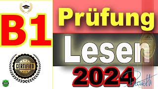 B1 Prüfung  Lesen ÜbungssatzGAST DTZ 2024 TEST deutschlernen deutschlandlearngerman [upl. by Jacquette]