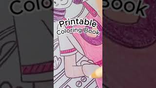 Printable Coloring Book 🌸  Print at Home and Start Coloring 🎨 Printable Coloring DIY [upl. by Nelli622]