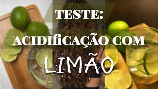 ACIDIFICAÇÃO caseira em cabelo cacheado com LIMÃO 🍋 acidificacao em cabelo poroso [upl. by Lucier]