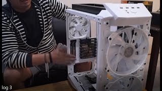 Cooler Master MasterCase H500P Mesh Case Part 3  Computer Rig Assembly [upl. by Neeven332]