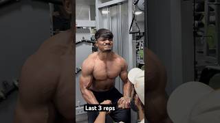 Last 3 reps youtube youtubeshorts gym [upl. by Simmie]