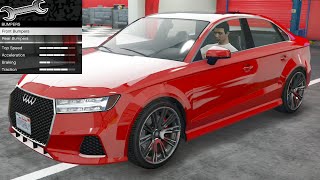 GTA 5  DLC Vehicle Customization  Obey Tailgater S Audi RS3 [upl. by Schnabel]