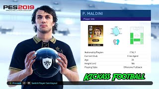 Paolo Maldini  4 Black Balls PES 2019 Legend Edition myClub Pack Opening [upl. by Attevroc]