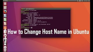 How to Change Hostname in linux Ubuntu Ubuntu tutorials for Beigneers [upl. by Airamahs290]