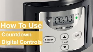 How To Use the Countdown Slow Cooker Digital Controls  CrockPot® [upl. by Malan]