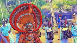 THEYYAM cherukunnu panapalli Puthiya Bhagavathi Temple [upl. by Ehling231]