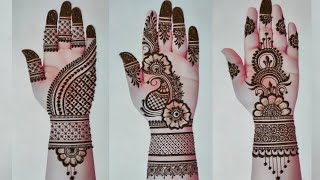 3 Very beautiful and stylish front hand mehndi design mehandi ke design mehndi designs mandhi [upl. by Esialb]