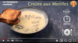 Croûte aux morilles lyophilisées [upl. by Alaehs]