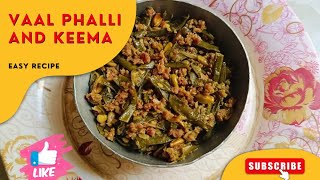 vaal phalli and keema recipe semphalliaurkeema vaalphallikisabzi [upl. by Venterea]