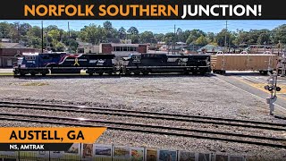 Austell Georgia USA  Virtual Railfan LIVE [upl. by Mond]