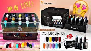 VENALISA GEL POLISH CLASSIC GIFT KIT UNBOXING AND GEL SWATCHES [upl. by Aidam203]