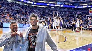 Devin Booker Got Me BACKSTAGE PASSES Crazy Front Row Seats [upl. by Eniotna]