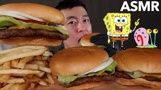 ASMR MUKBANG Krabby patty IRL  KevSMR [upl. by Lisa]