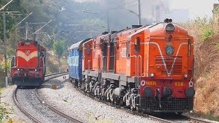 DOUBLE HANUMAN BALD HEAD ALCo Indian Railways  Jaipur Express 3 ALCos [upl. by Jemima]