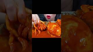 ASMR SPICY SEAFOOD BOIL EATING SOUNDS asmr mukbang [upl. by Alleahcim]