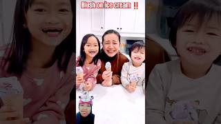 Blush on icec cream ‼️funny shortvideo shorts happy seru icecream [upl. by Eniahs949]