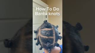 How To Do Bantu Knots Step By Step [upl. by Bloem]