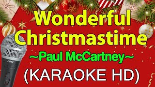 Wonderful Christmastime  Paul McCartney KARAOKE HD [upl. by Nilad]