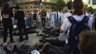 Protest against New Orleans Confederate monuments at White Linen Night [upl. by Negaem]