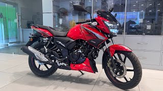 Tvs Apache rtr 160 2v Red Colour 2024 E20 New Model Full Detailed Review In Hindi [upl. by Besse]