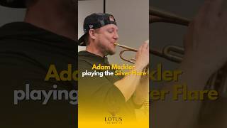 Adam Meckler playing the Silver Flare lotustrumpets trumpet mouthpiece [upl. by Refennej663]