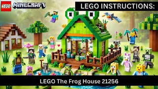 🐸✨ LEGO INSTRUTIONS LEGO Minecraft Frog House 🛶🐍 Fun amp Creative Set for Gamers  21256 Set 🎮🌟 [upl. by Solrac]