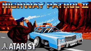 Highway Patrol II  Quick Look  Atari ST [upl. by Perice]