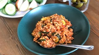 Bulgur Pilaf Tomato Bulgur برغل بالبندورة [upl. by Akineg]