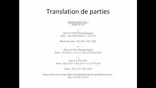 Groupe topologique partie 2  Translation de parties [upl. by Meridel]