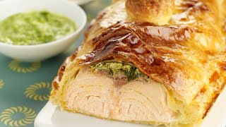 Recette  Saumon en croûte et sa crème d’oseille [upl. by Freida]