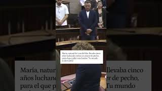 Minuto de silencio en el Parlamento de Andalucía en memoria de la diputada del PP María Díaz Cañete [upl. by Saihtam833]