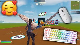 ASMR 😴 1v1 CLIX Build fight gameplay Fortnite KBM ASMR [upl. by Edithe]