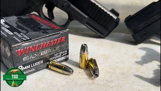 Winchester Silvertip 9mm 147gr  Clear Ballistics Gel Test  Beretta Nano and Glock 19 [upl. by Mongeau]