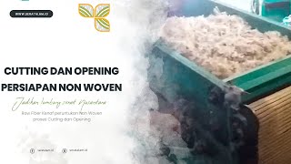 Kenaf Cutting and Opening Non Woven Pre Procesing [upl. by Erdnoid]