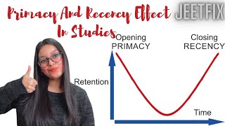 Apply Primacy and Recency Effect in Studies to boost your Retention Power and Interest in Studies📚 [upl. by Antebi]