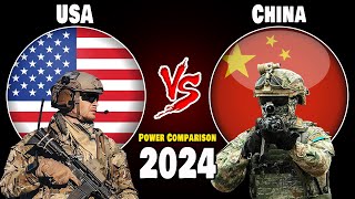 USA vs China Military Power Comparison 2024 militarypower [upl. by Hayifas]