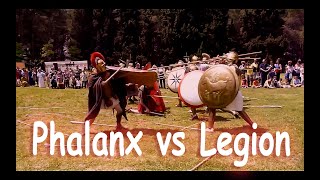 Greek Phalanx vs Roman Legion  Falange griega vs Legión Romana [upl. by Lehcim]