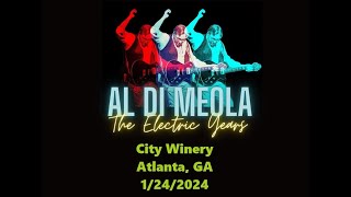 Al Di Meola  the City Winery Atlanta GA on 1242024 Live Full Concert [upl. by Bor]