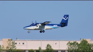 NOAA  1981 De Havilland DHC6300 Twin Otter  Landing  New Century AirCenter JCIKIXD  N57RF [upl. by Standford]