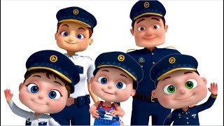 Police Finger Family And More  Nursery Rhymes amp Kids Songs  Finger Family Collection [upl. by Adalbert]